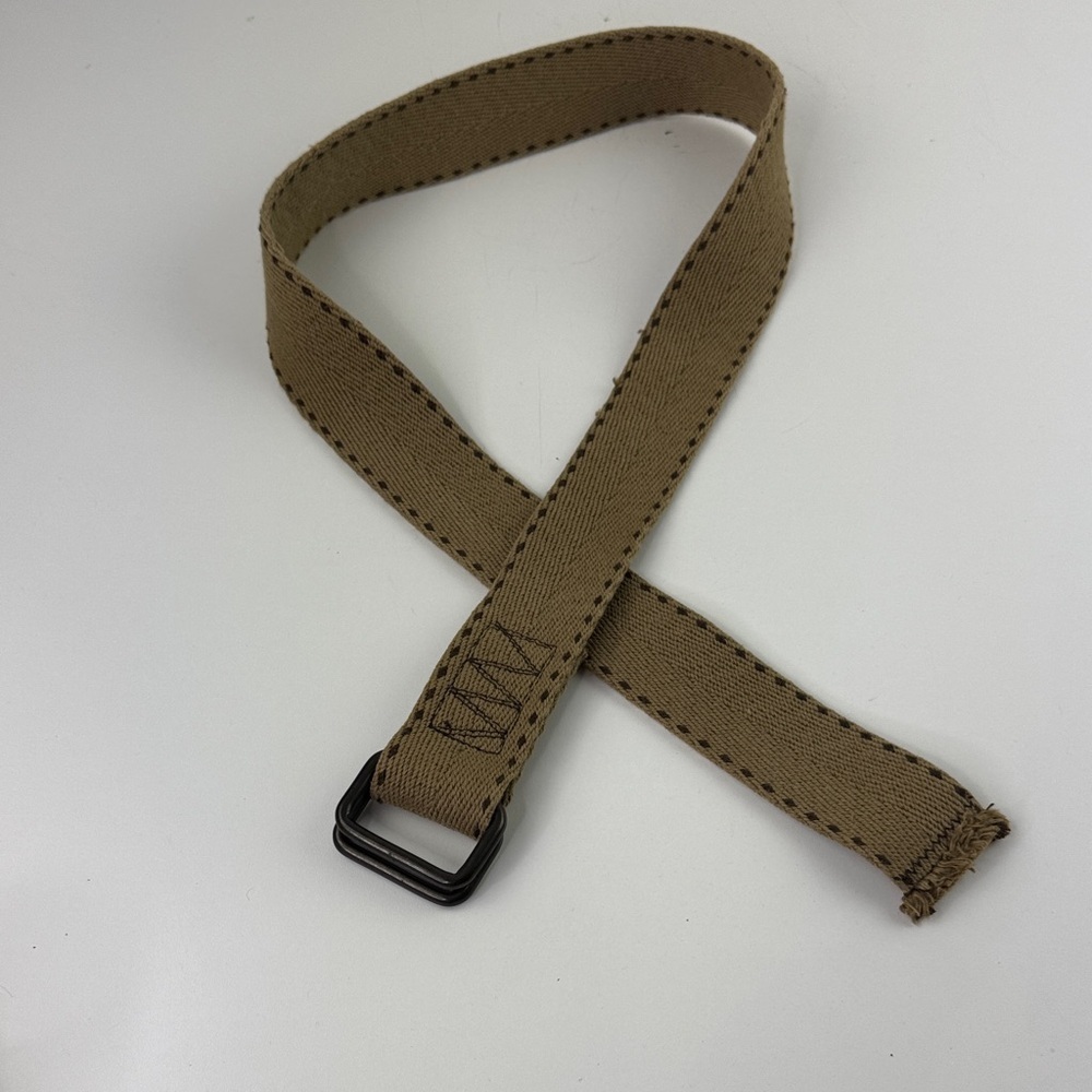 Men's Tan Adjustable Canvas Belt